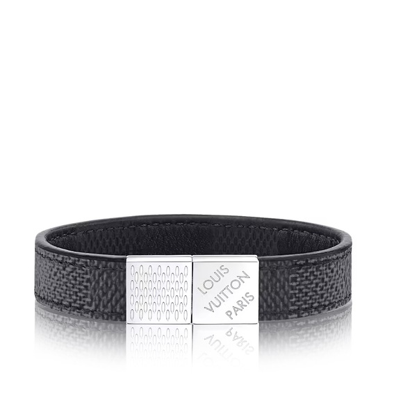 Louis Vuitton Pull It Bracelet Damier Graphite Canvas - Picture 1 of 11